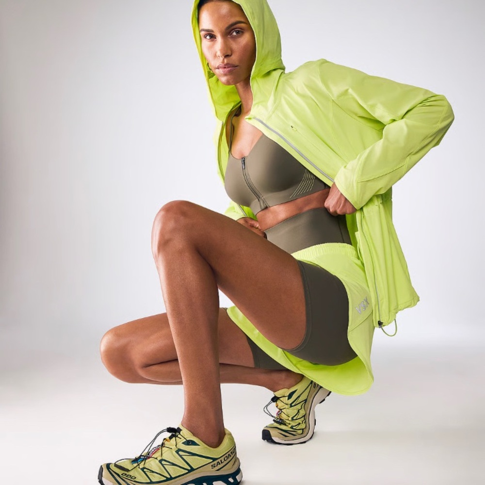 Victoria's Secret Olive Front-Zip Sports Bra 34B - Picture 4 of 8